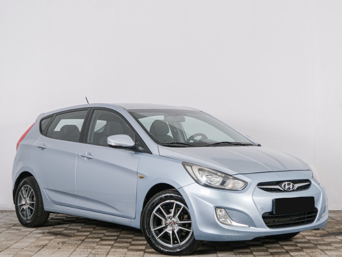 Hyundai Solaris I, 2012, 2012 с пробегом 173 500 км, цвет Голубой, цена - 539 280 руб., кузов - Хэтчбек 5 дв.