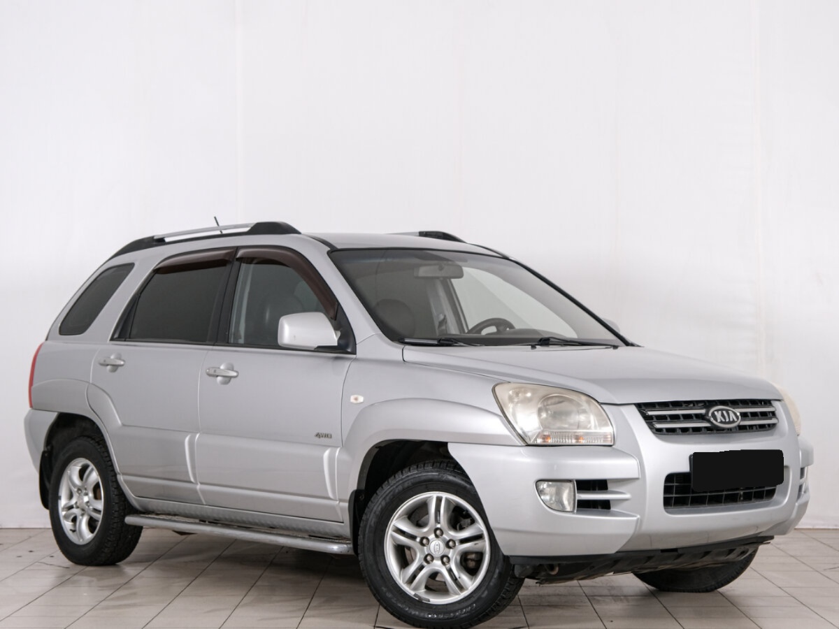 Kia Sportage II, 2007, 2007 с пробегом 186 736 км, цвет Серебристый, цена - 604 080 руб., кузов - Внедорожник 5 дв.