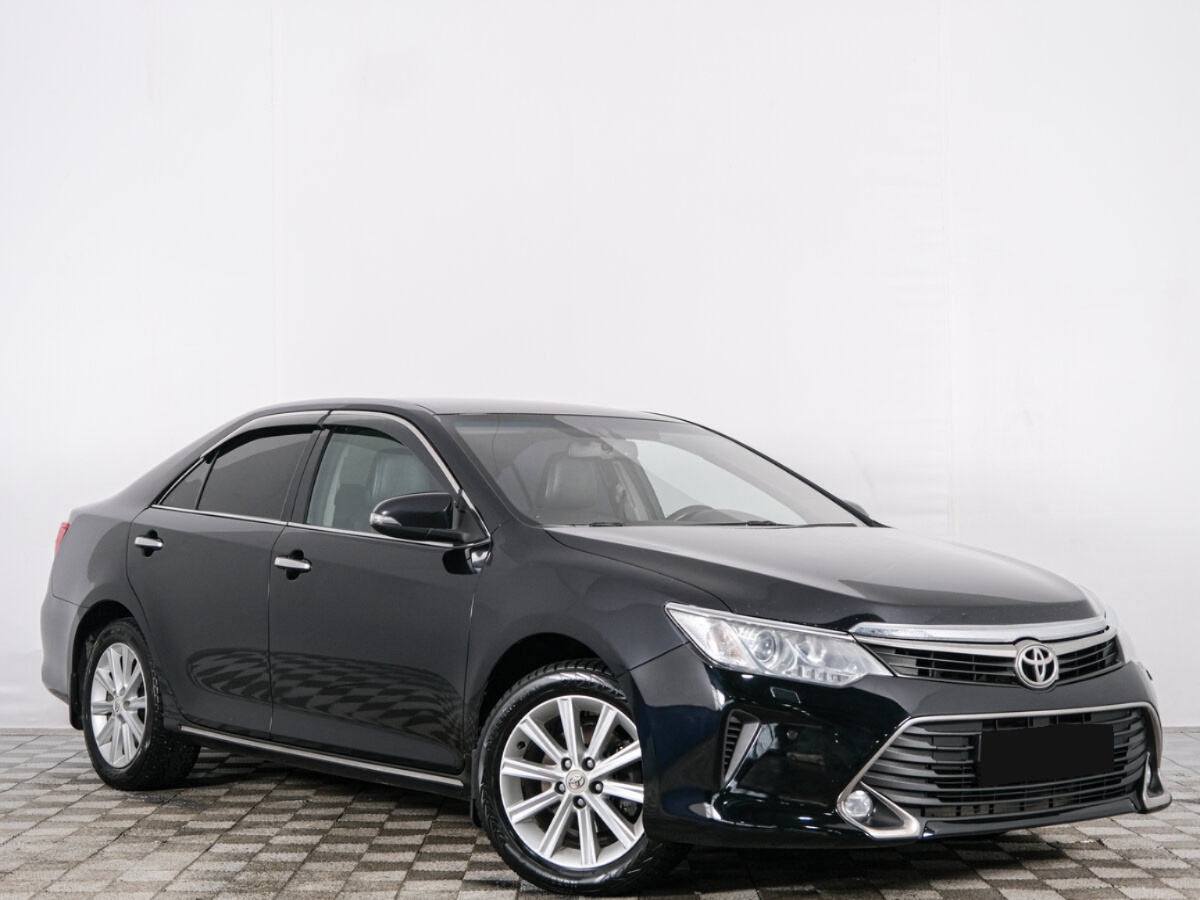 Toyota Camry VII (XV50) Рестайлинг, 2014, 2014 с пробегом 290 000 км, цвет Чёрный, цена - 1 273 680 руб., кузов - Седан