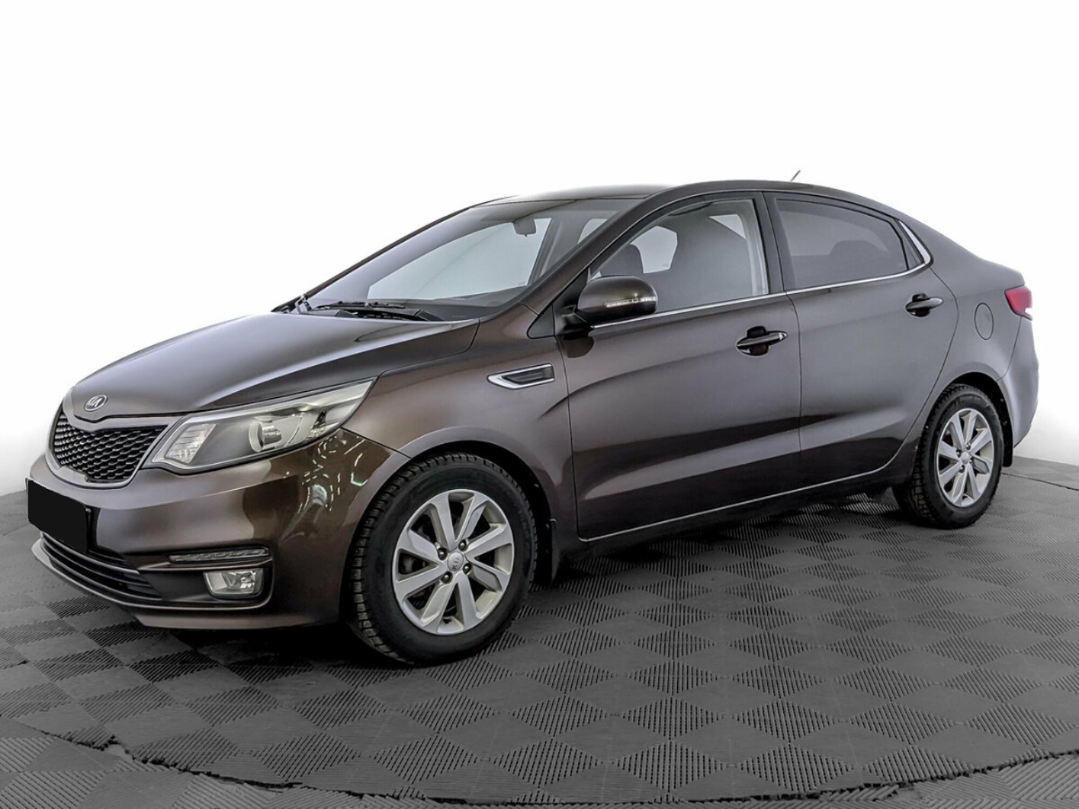 Kia Rio III Рестайлинг, 2015, 2015 с пробегом 91 373 км, цвет Коричневый, цена - 831 600 руб., кузов - Седан