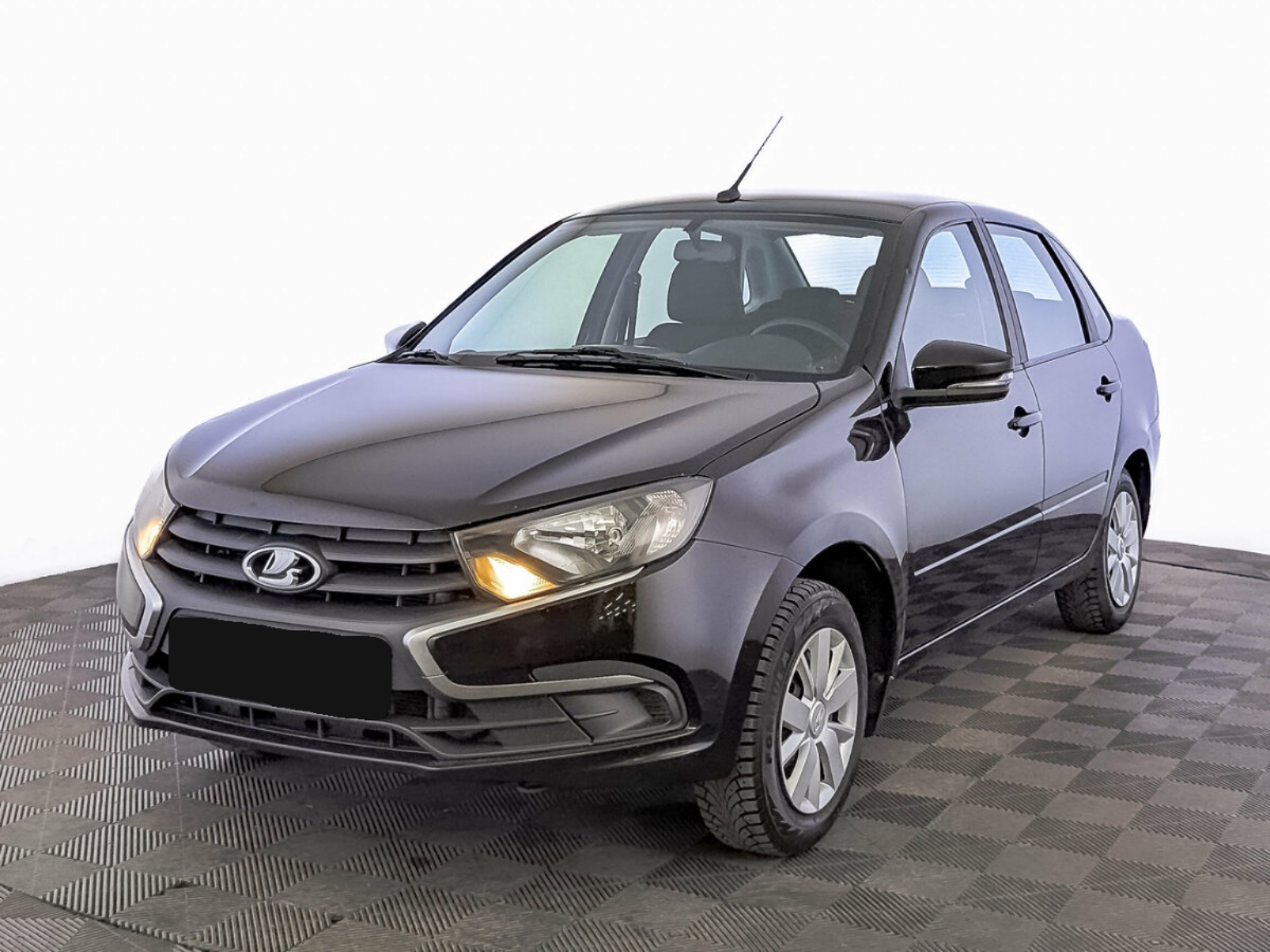 Lada (ВАЗ) Granta I Рестайлинг, 2022, 2022 с пробегом 64 845 км, цвет Чёрный, цена - 468 000 руб., кузов - Седан