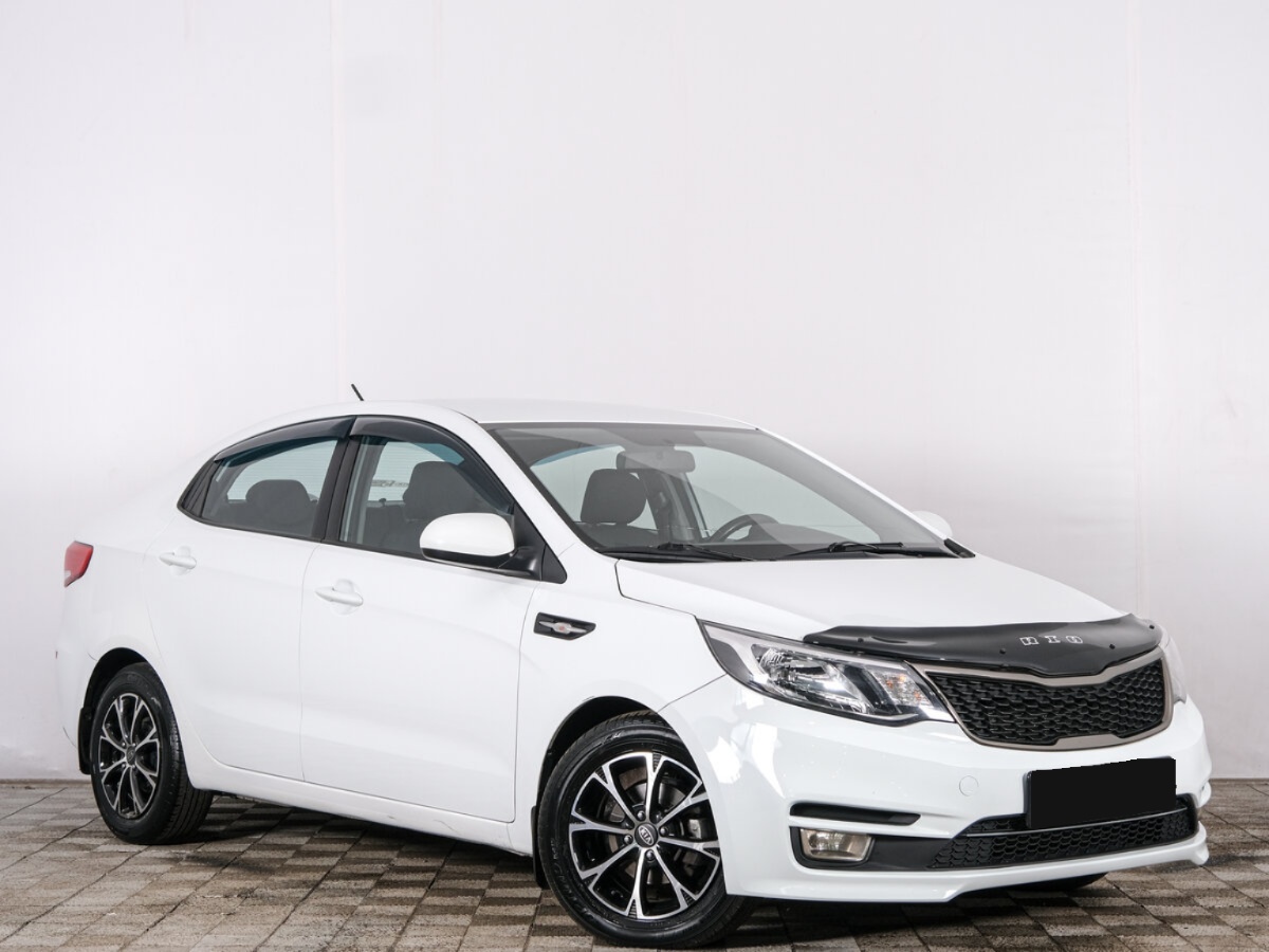 Kia Rio III Рестайлинг, 2017, 2017 с пробегом 88 400 км, цвет Белый, цена - 827 280 руб., кузов - Седан