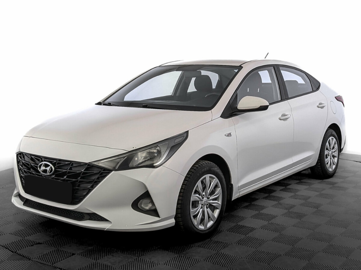 Hyundai Solaris II Рестайлинг, 2021, 2021 с пробегом 195 522 км, цвет Белый, цена - 957 600 руб., кузов - Седан