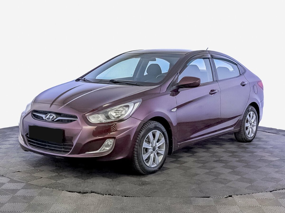 Hyundai Solaris I, 2012, 2012 с пробегом 82 943 км, цвет Фиолетовый, цена - 644 400 руб., кузов - Седан