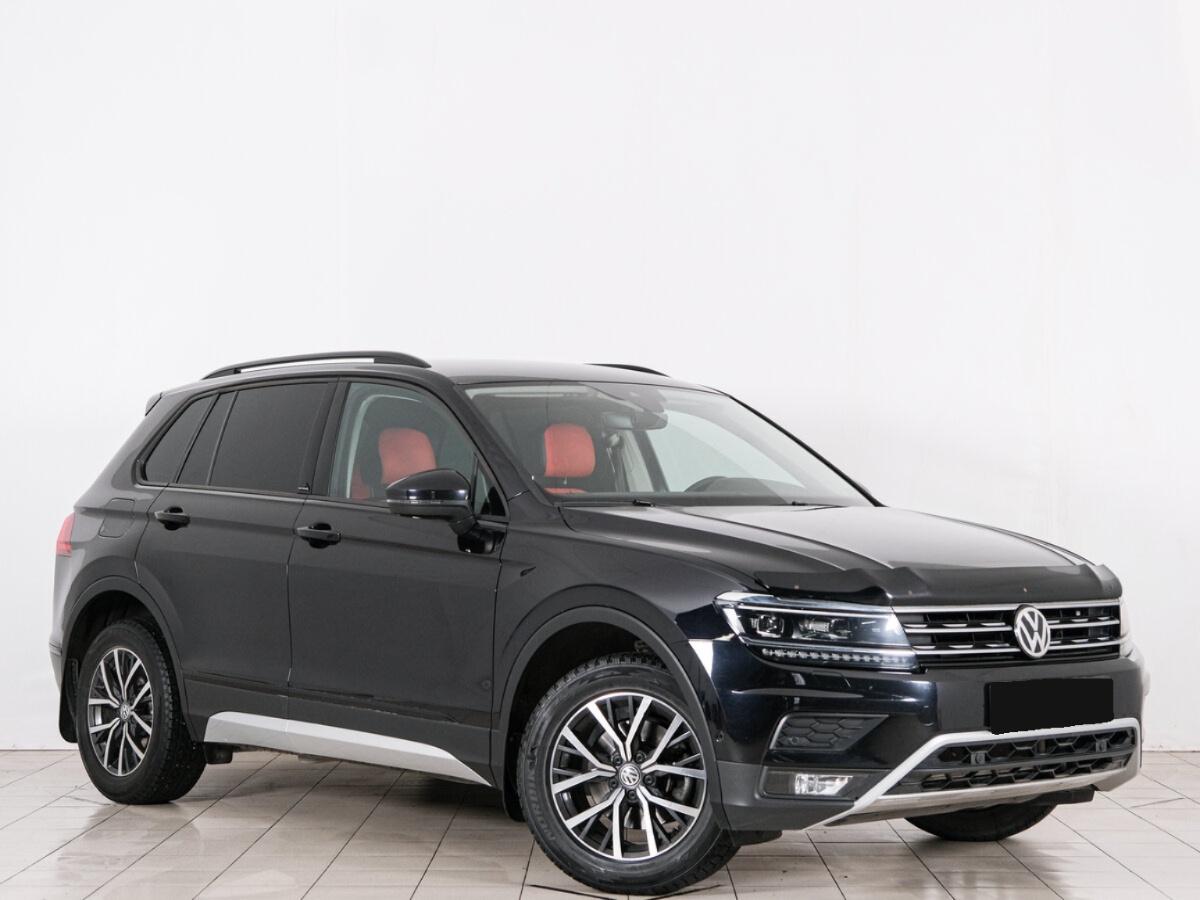 Volkswagen Tiguan II, 2019, 2019 с пробегом 96 500 км, цвет Чёрный, цена - 2 231 280 руб., кузов - Внедорожник 5 дв.