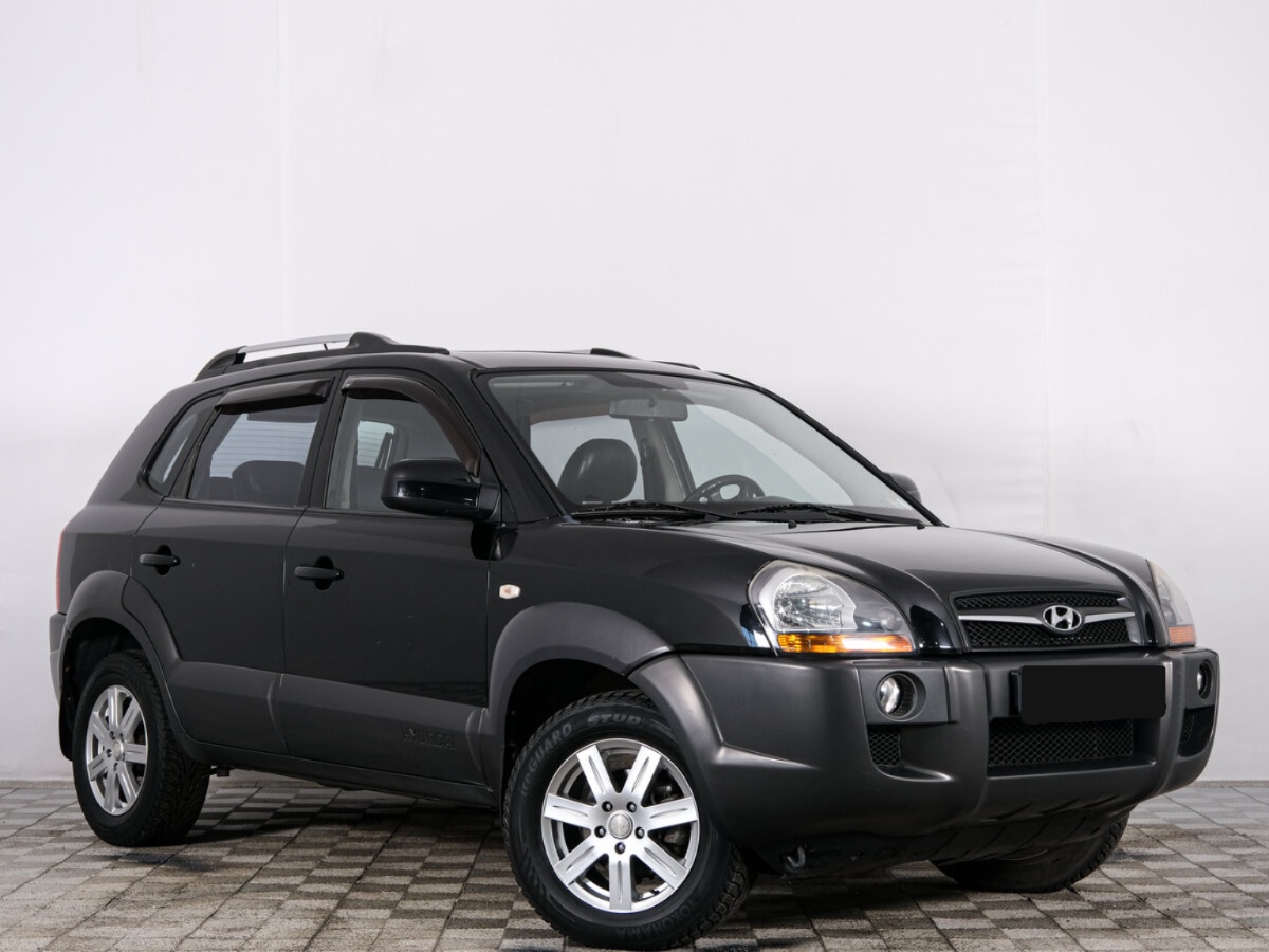 Hyundai Tucson I, 2008, 2008 с пробегом 133 000 км, цвет Чёрный, цена - 683 280 руб., кузов - Внедорожник 5 дв.