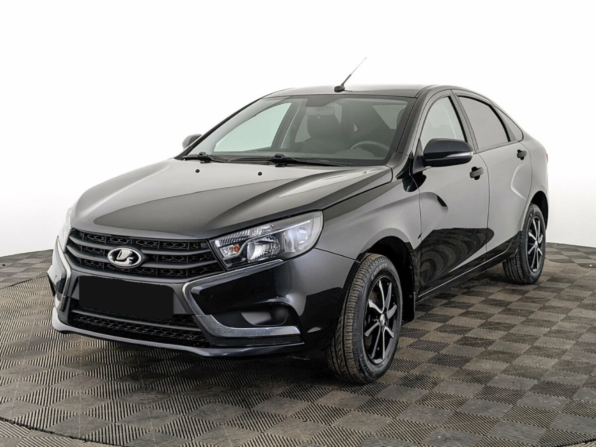 Lada (ВАЗ) Vesta I, 2020, 2020 с пробегом 58 468 км, цвет Чёрный, цена - 856 800 руб., кузов - Седан